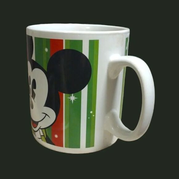 Disney Galerie Red Green Mickey Mouse Oversized 32oz Ceramic Coffee Mug - Picture 5 of 11